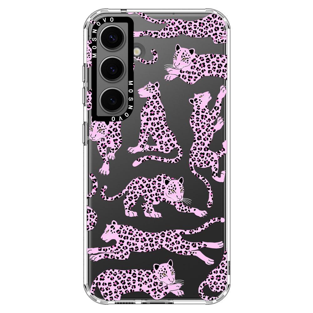 Pink Leopard Phone Case - Samsung Galaxy S24 Case