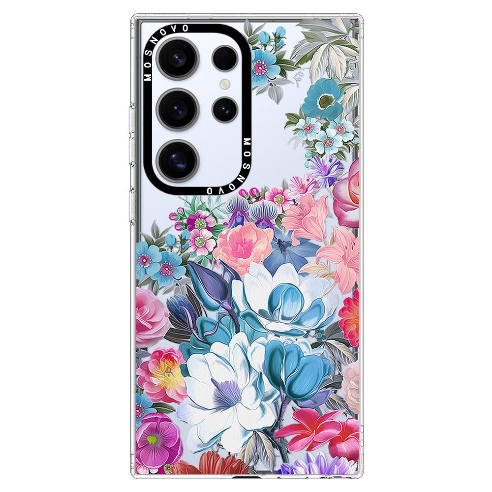 Magnolia Flower Phone Case - Samsung Galaxy S24 Ultra Case - MOSNOVO