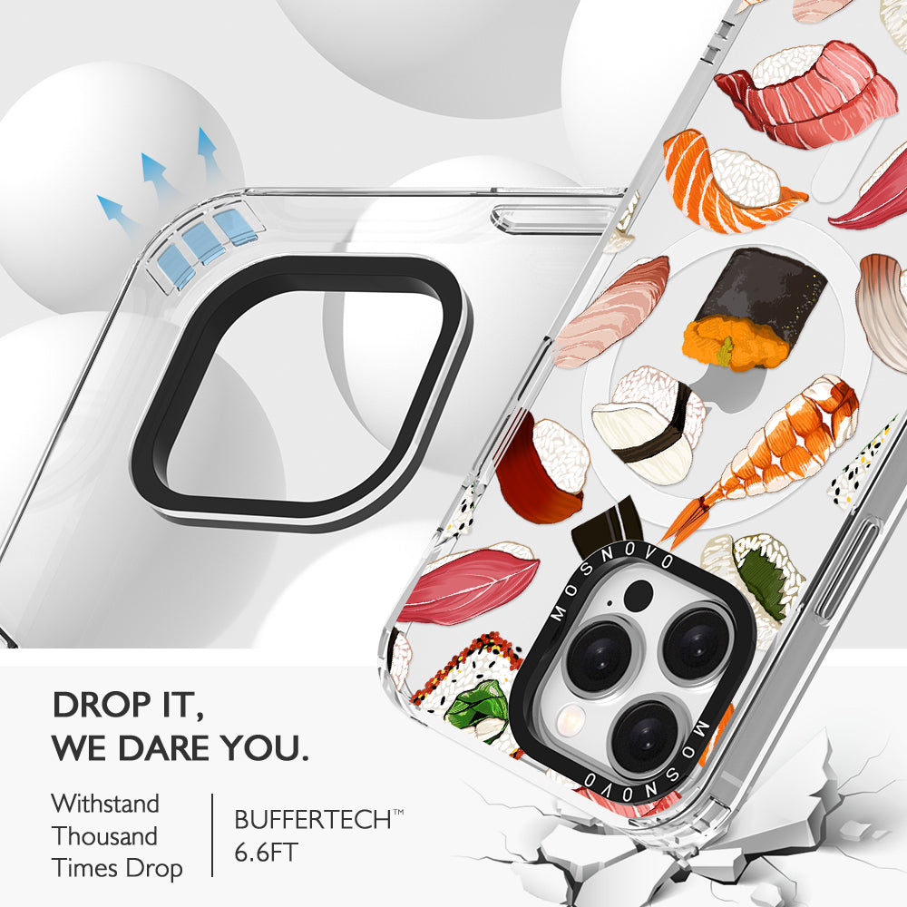 Mixed Sushi Phone Case - iPhone 15 Pro Max Case - MOSNOVO