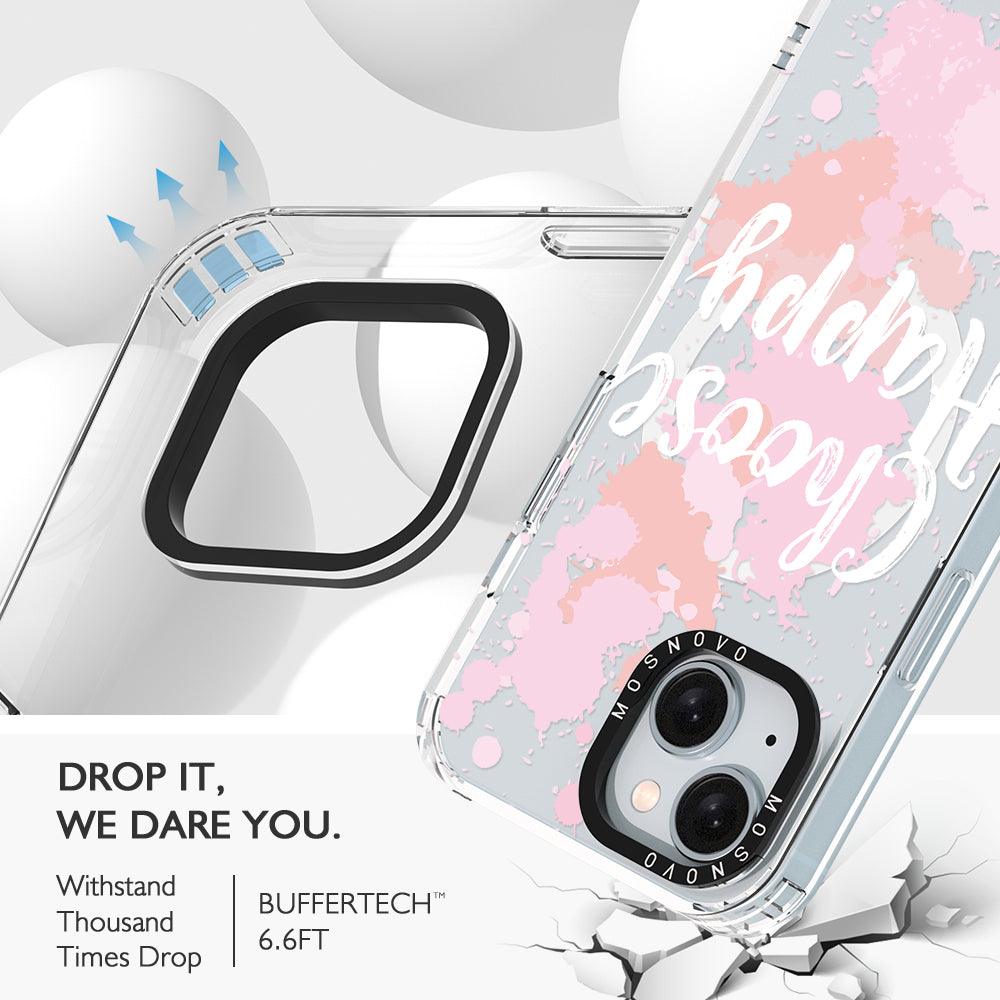 Choose Happy Phone Case - iPhone 15 Plus Case - MOSNOVO