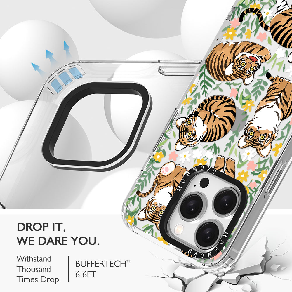 Cute Tiger Phone Case - iPhone 15 Pro Case - MOSNOVO