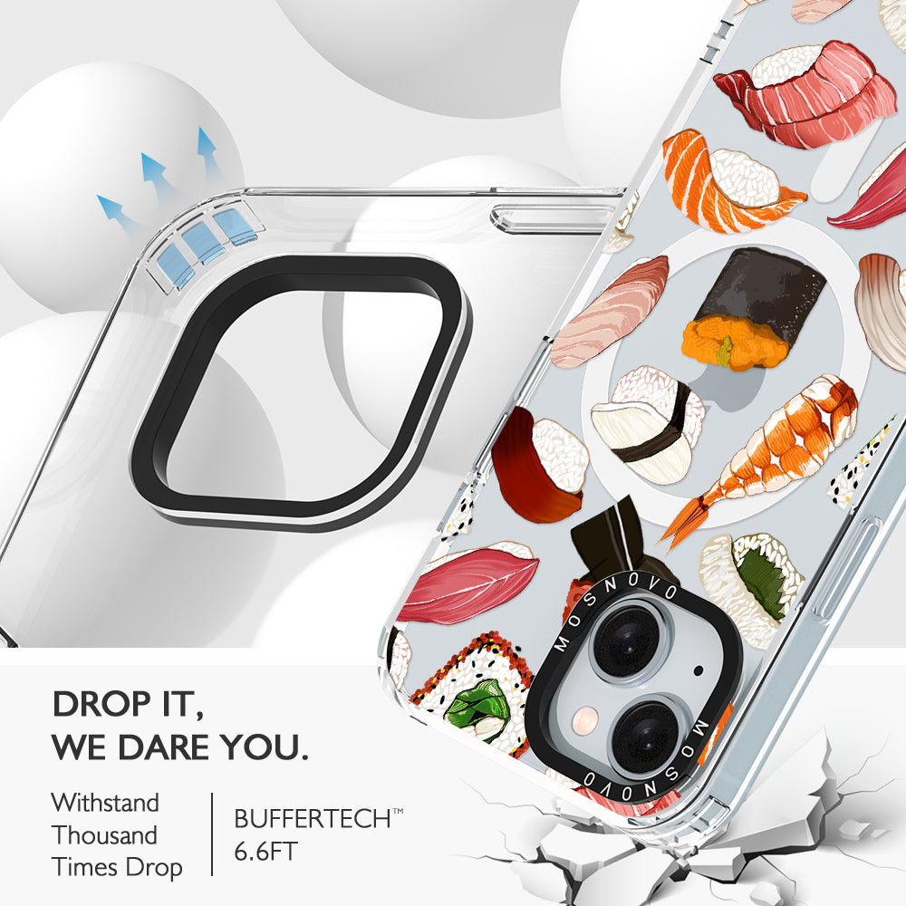 Mixed Sushi Phone Case - iPhone 15 Case - MOSNOVO