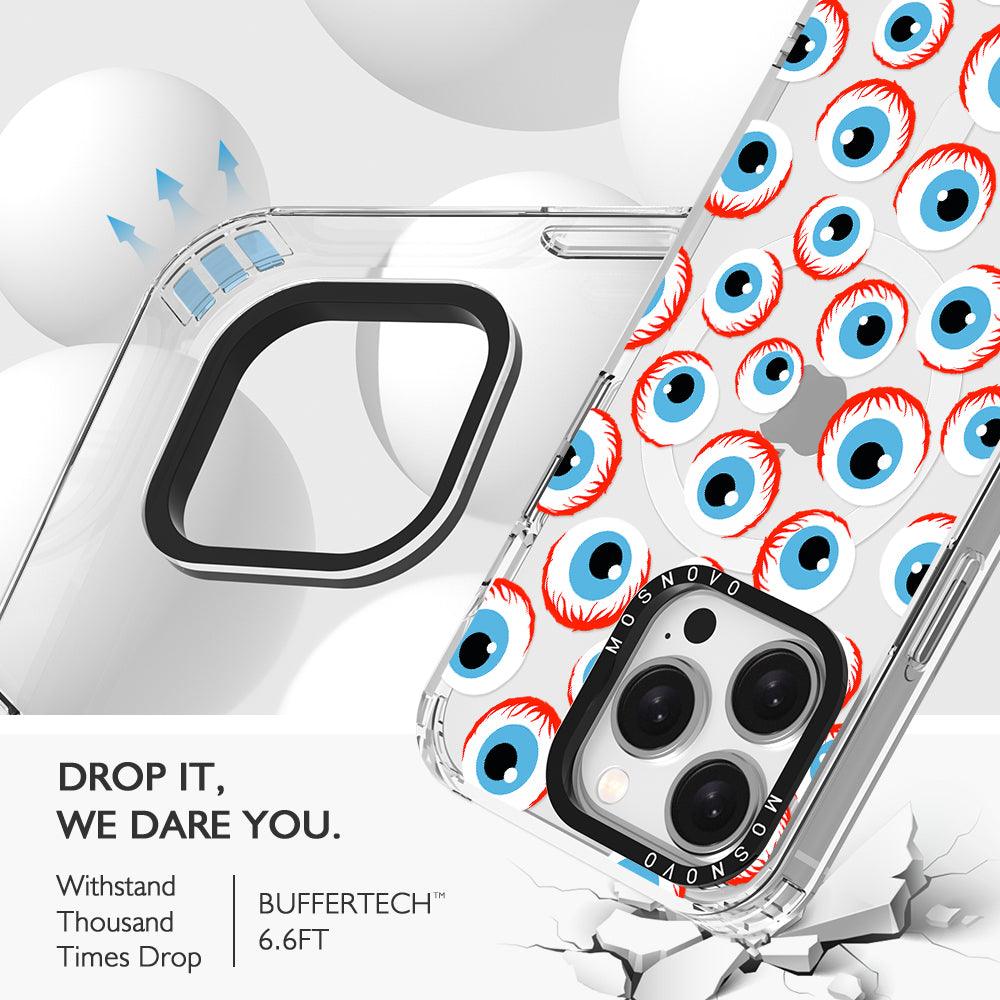 Scary Eyeball Phone Case - iPhone 15 Pro Case - MOSNOVO