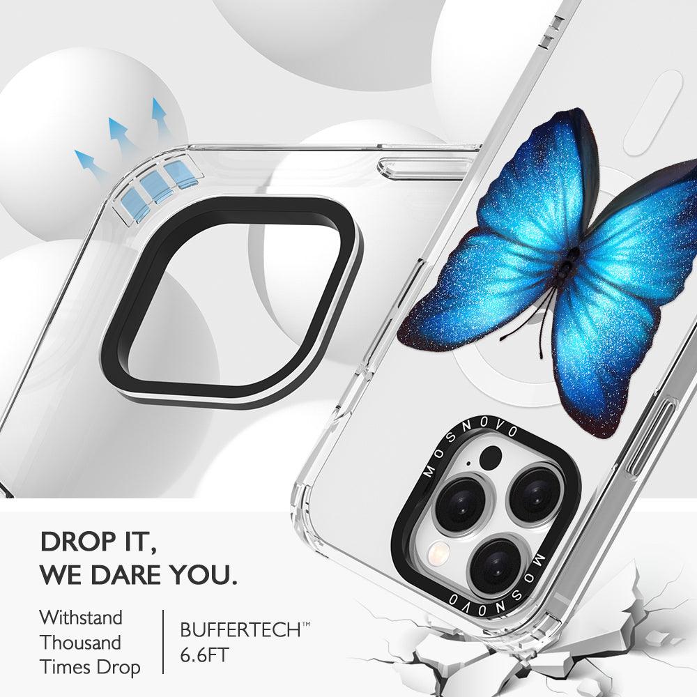 Shimmering Butterfly Phone Case - iPhone 15 Pro Max Case - MOSNOVO