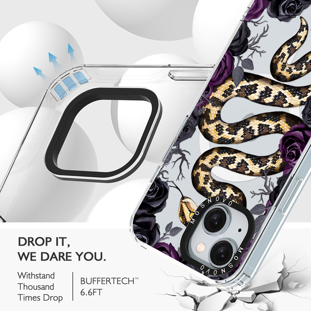 Secret Snake Garden Phone Case - iPhone 15 Plus Case - MOSNOVO