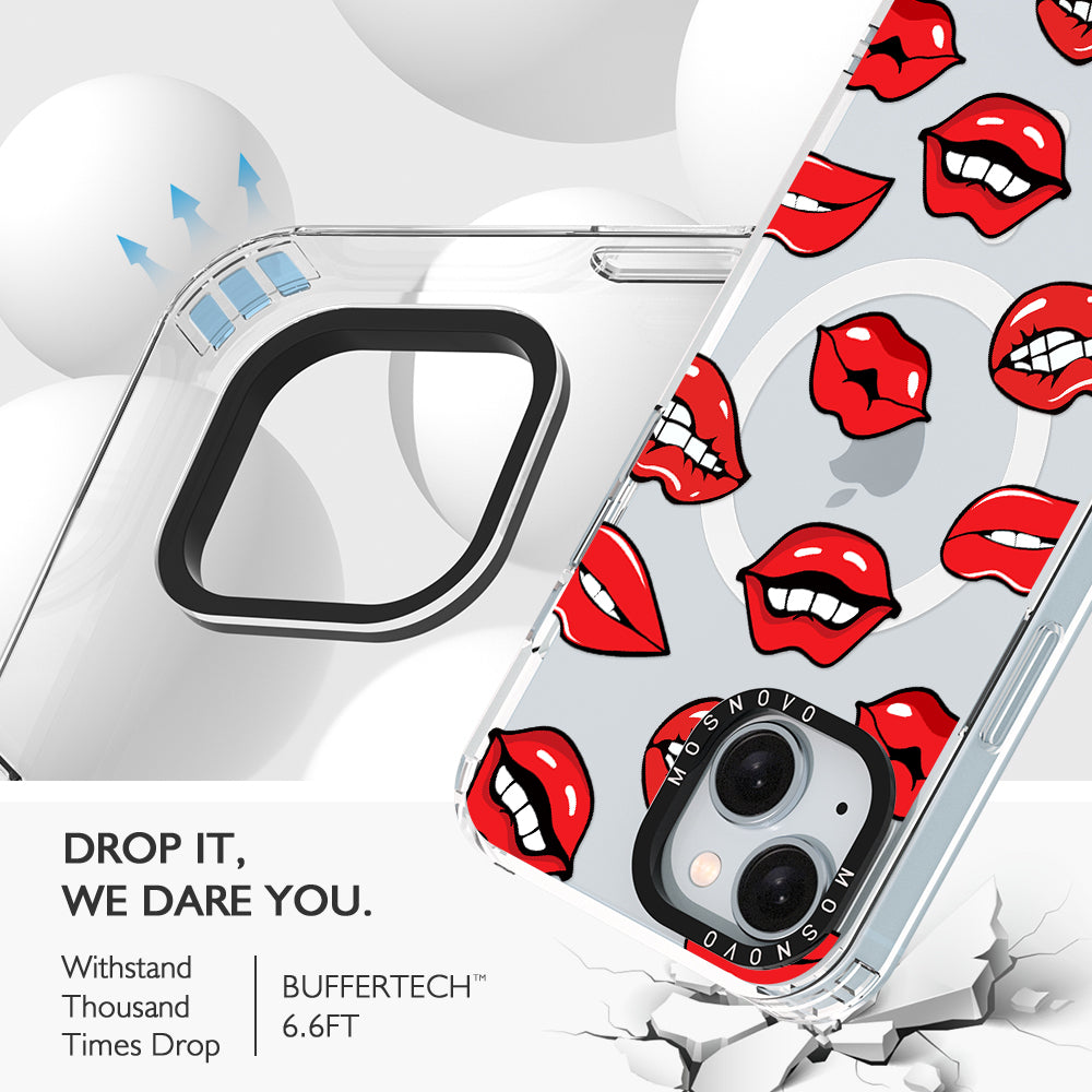 Hot Lips Phone Case - iPhone 15 Case - MOSNOVO