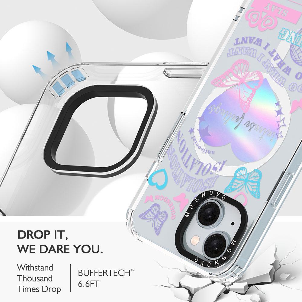 Intense Feeling Phone Case - iPhone 15 Case Clear With Magsafe