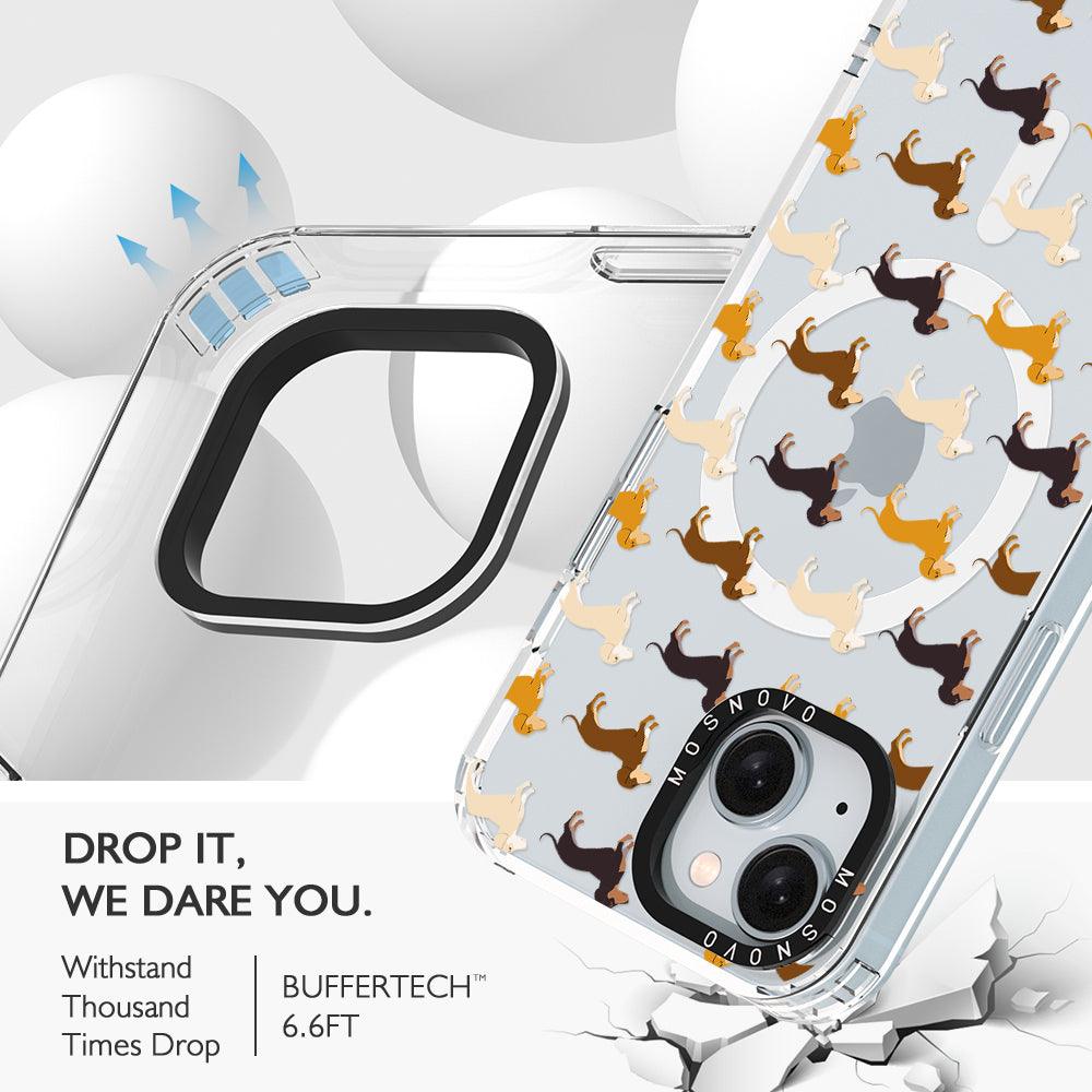 Cute Dachshund Phone Case - iPhone 15 Case Clear With Magsafe