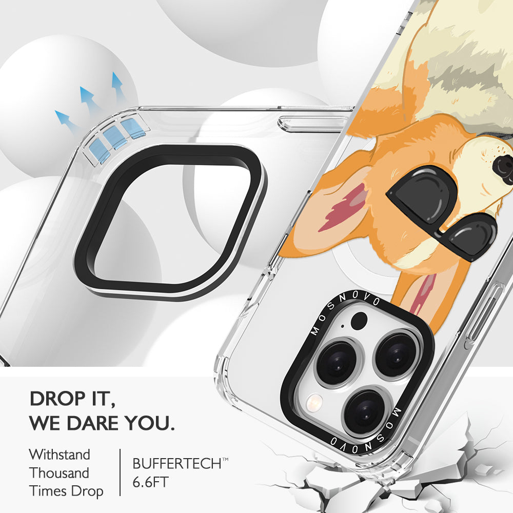 Fluffy Corgi Phone Case - iPhone 15 Pro Case - MOSNOVO