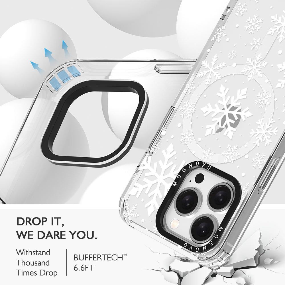 Snowflake Phone Case - iPhone 15 Pro Case - MOSNOVO