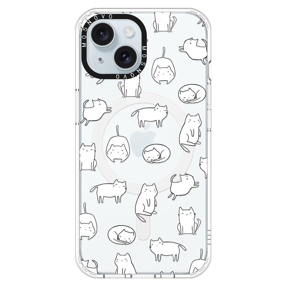 Cute Cats Phone Case - iPhone 15 Case - MOSNOVO