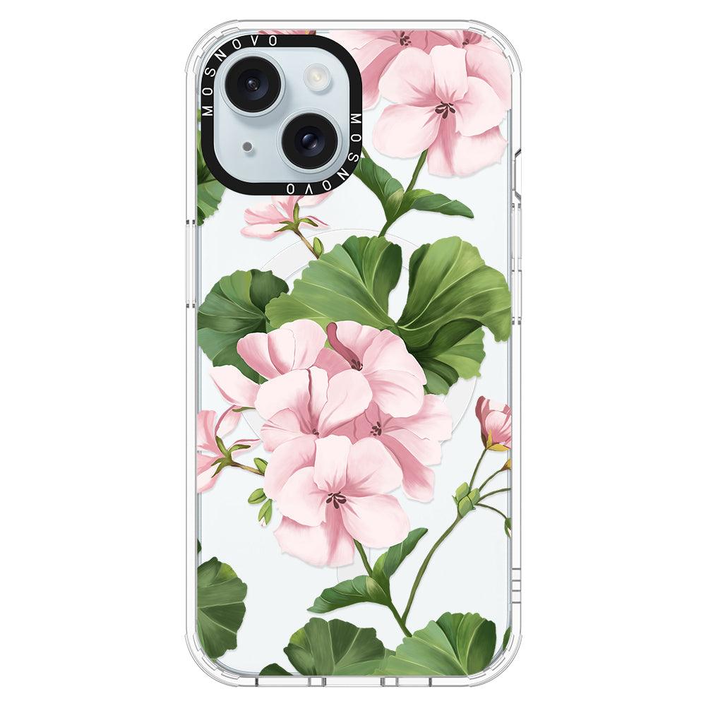 Geranium Phone Case - iPhone 15 Plus Case - MOSNOVO