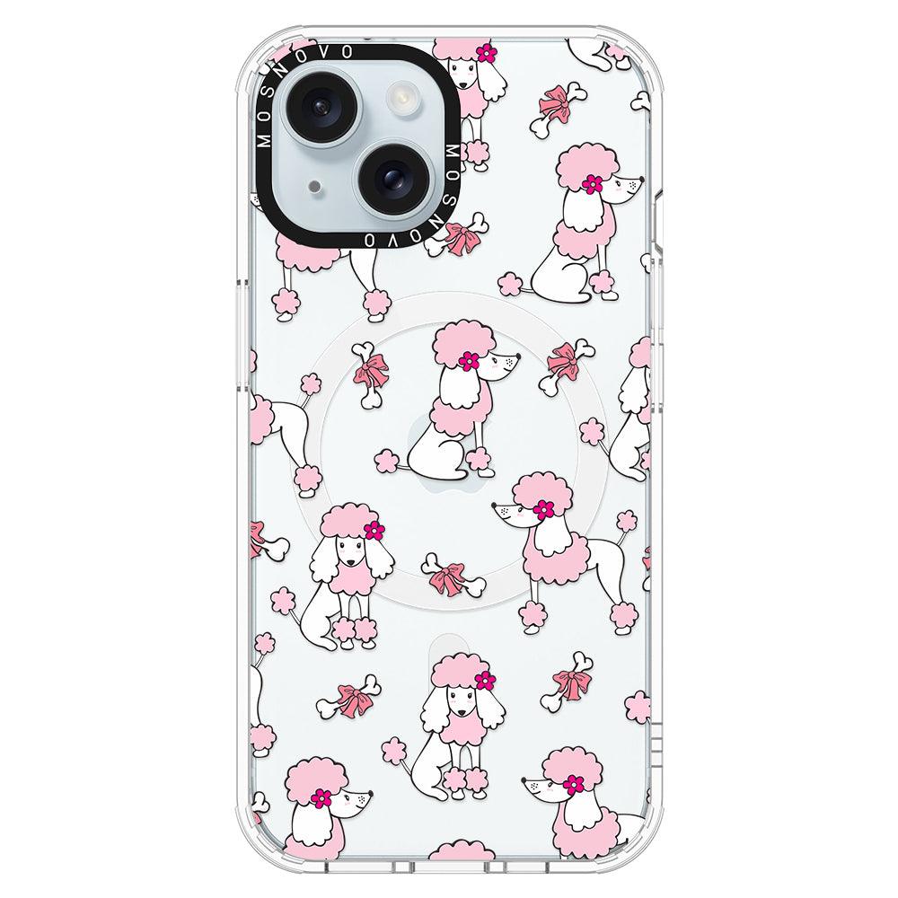 Cute Poodle Phone Case - iPhone 15 Plus Case - MOSNOVO