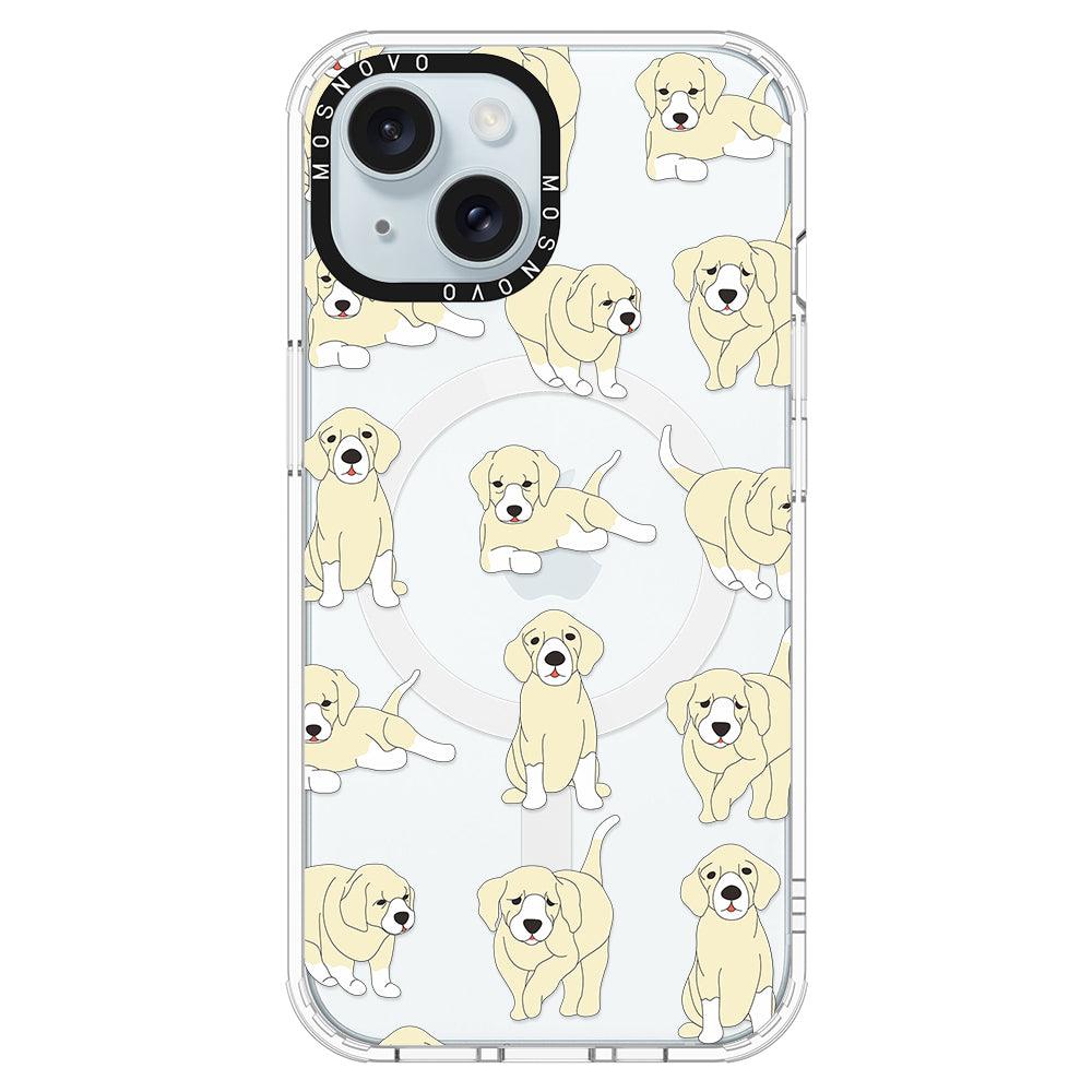 Golden Retriever Phone Case - iPhone 15 Case Clear With Magsafe