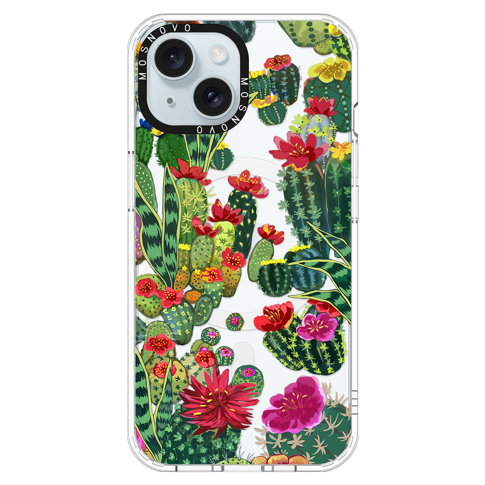 Cactus Garden Phone Case - iPhone 15 Plus Case - MOSNOVO