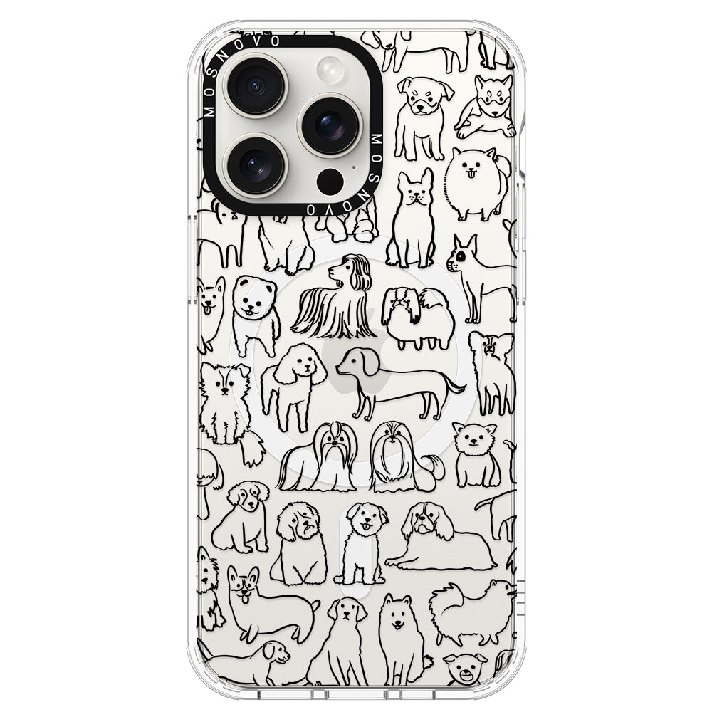 Dogs Phone Case - iPhone 15 Pro Max Case - MOSNOVO