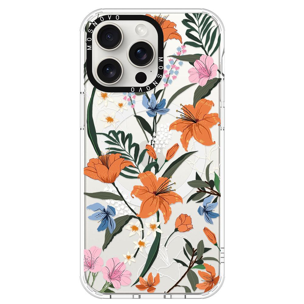 Lily Garden Phone Case - iPhone 15 Pro Max Case - MOSNOVO