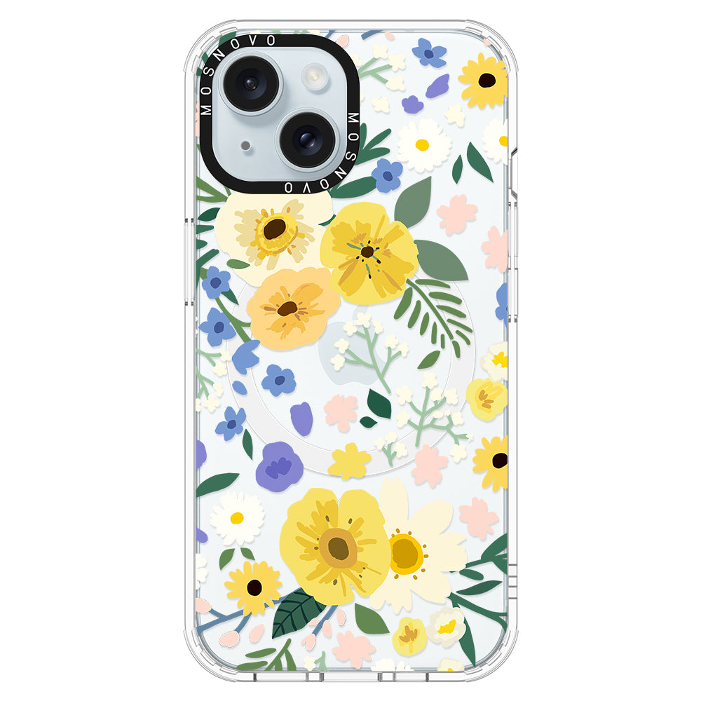 Spring Wild Floral Phone Case - iPhone 15 Case - MOSNOVO