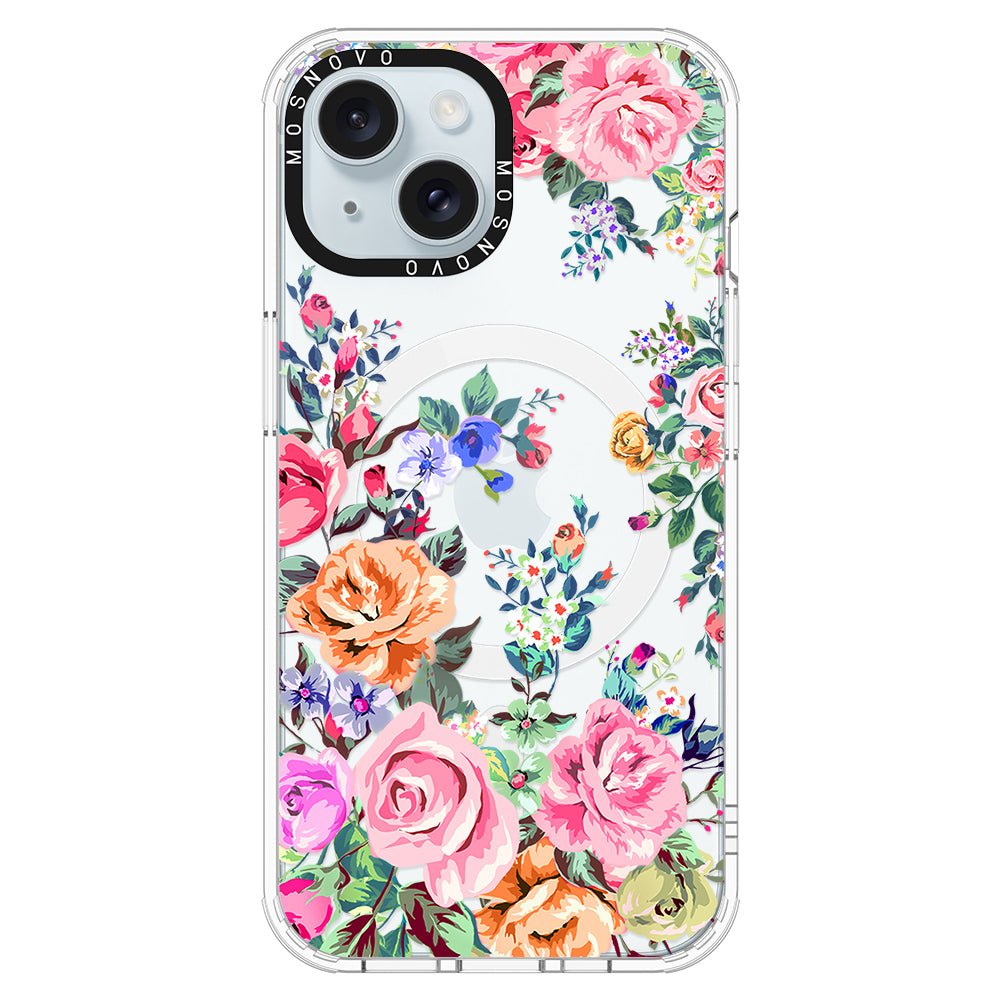 Flower Garden Phone Case - iPhone 15 Plus Case - MOSNOVO