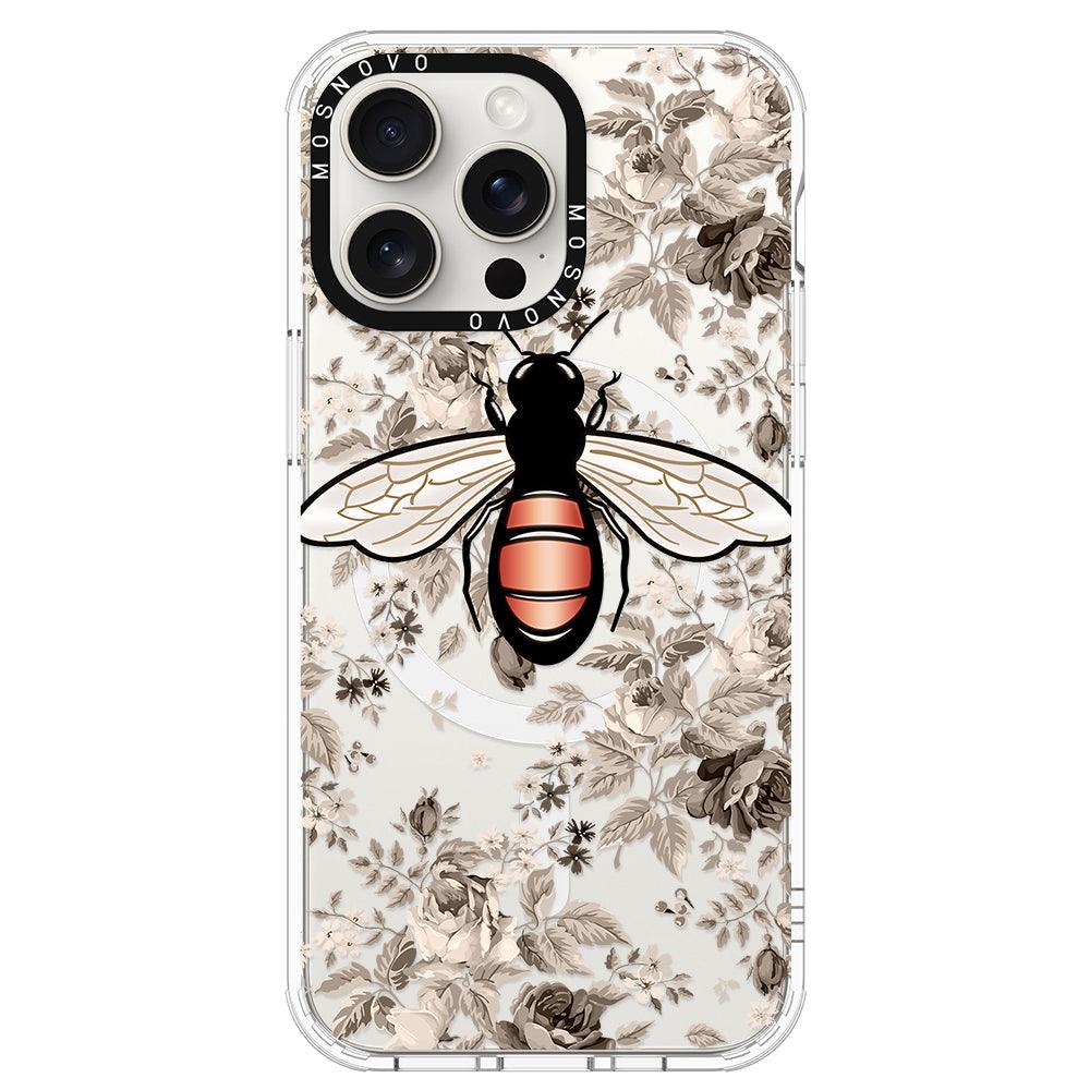 Vintage Bee Phone Case - iPhone 15 Pro Max Case - MOSNOVO