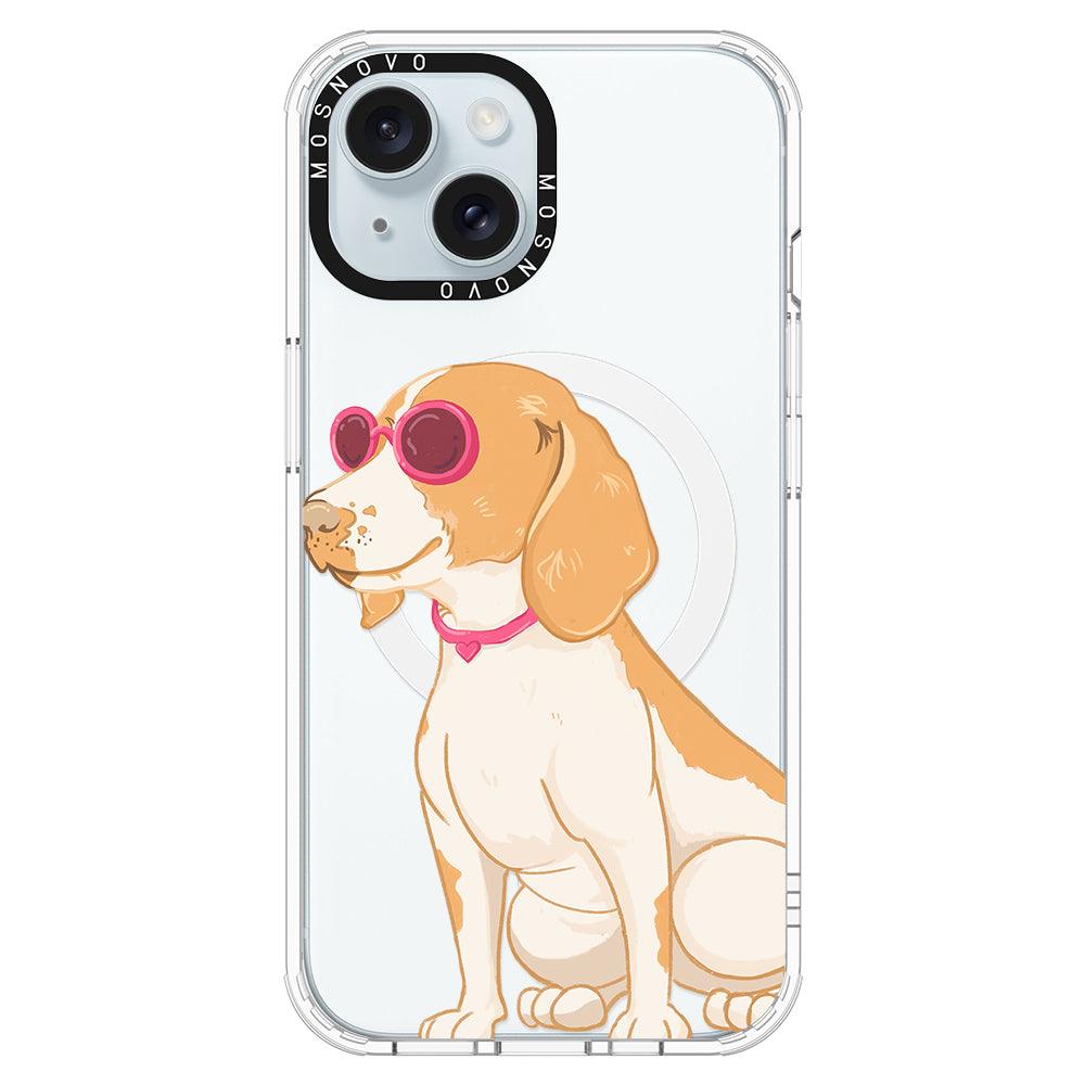 Cute Beagle Phone Case - iPhone 15 Plus Case - MOSNOVO