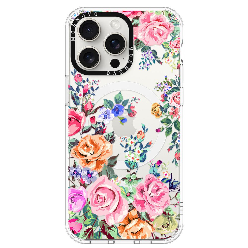 Flower Garden Phone Case - iPhone 15 Pro Max Case - MOSNOVO