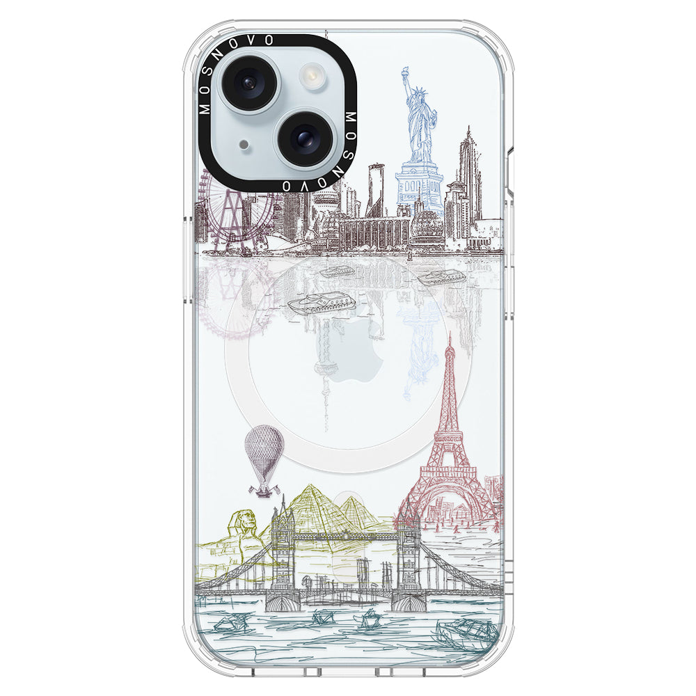 The World City Phone Case - iPhone 15 Plus Case - MOSNOVO