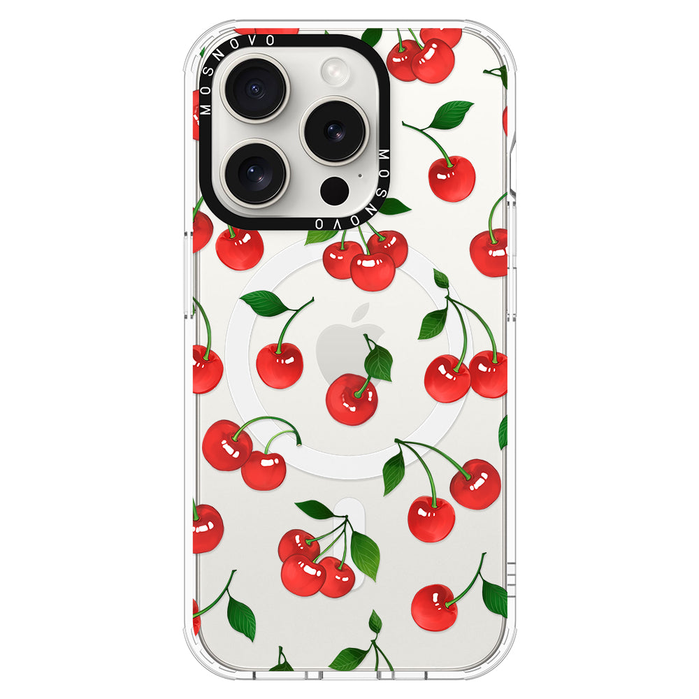 Poppy Cherry Phone Case - iPhone 15 Pro Case - MOSNOVO