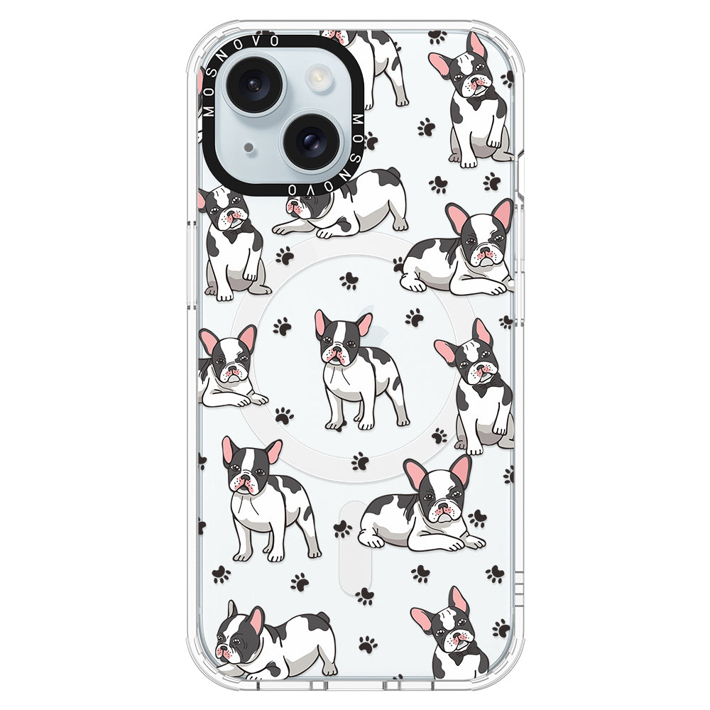 French Bulldog Phone Case - iPhone 15 Case Clear With Magsafe