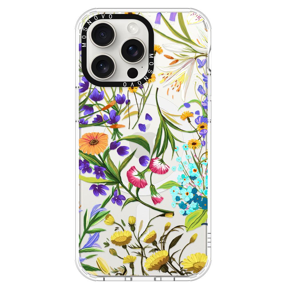 Summer Flower Holidays Phone Case - iPhone 15 Pro Max Case - MOSNOVO