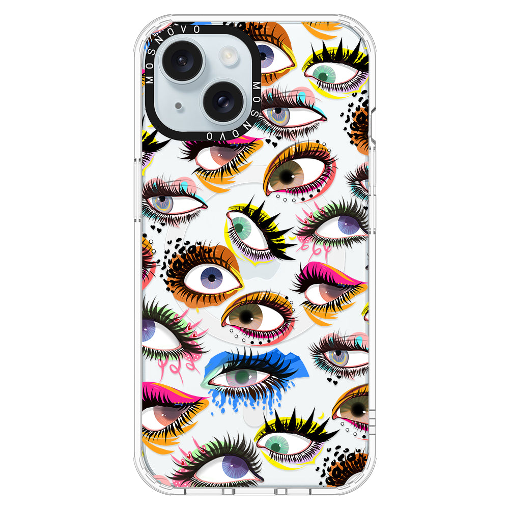 Eyes Phone Case - iPhone 15 Plus Case - MOSNOVO