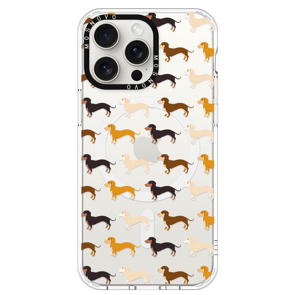 Cute Dachshund Phone Case - iPhone 15 Pro Max Case - MOSNOVO