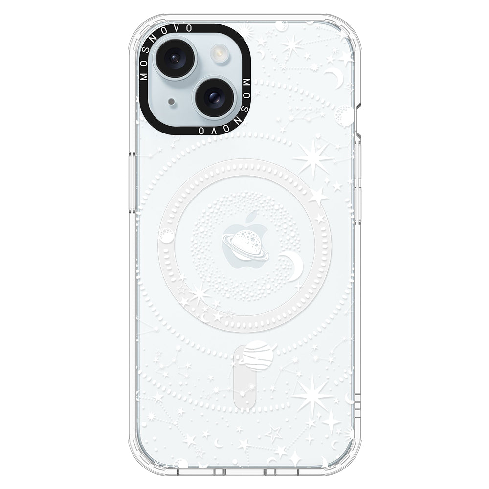 White Galaxy Phone Case - iPhone 15 Case - MOSNOVO