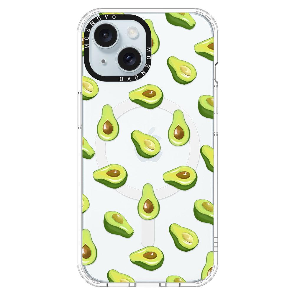 Fleshy Avocado Phone Case - iPhone 15 Plus Case - MOSNOVO