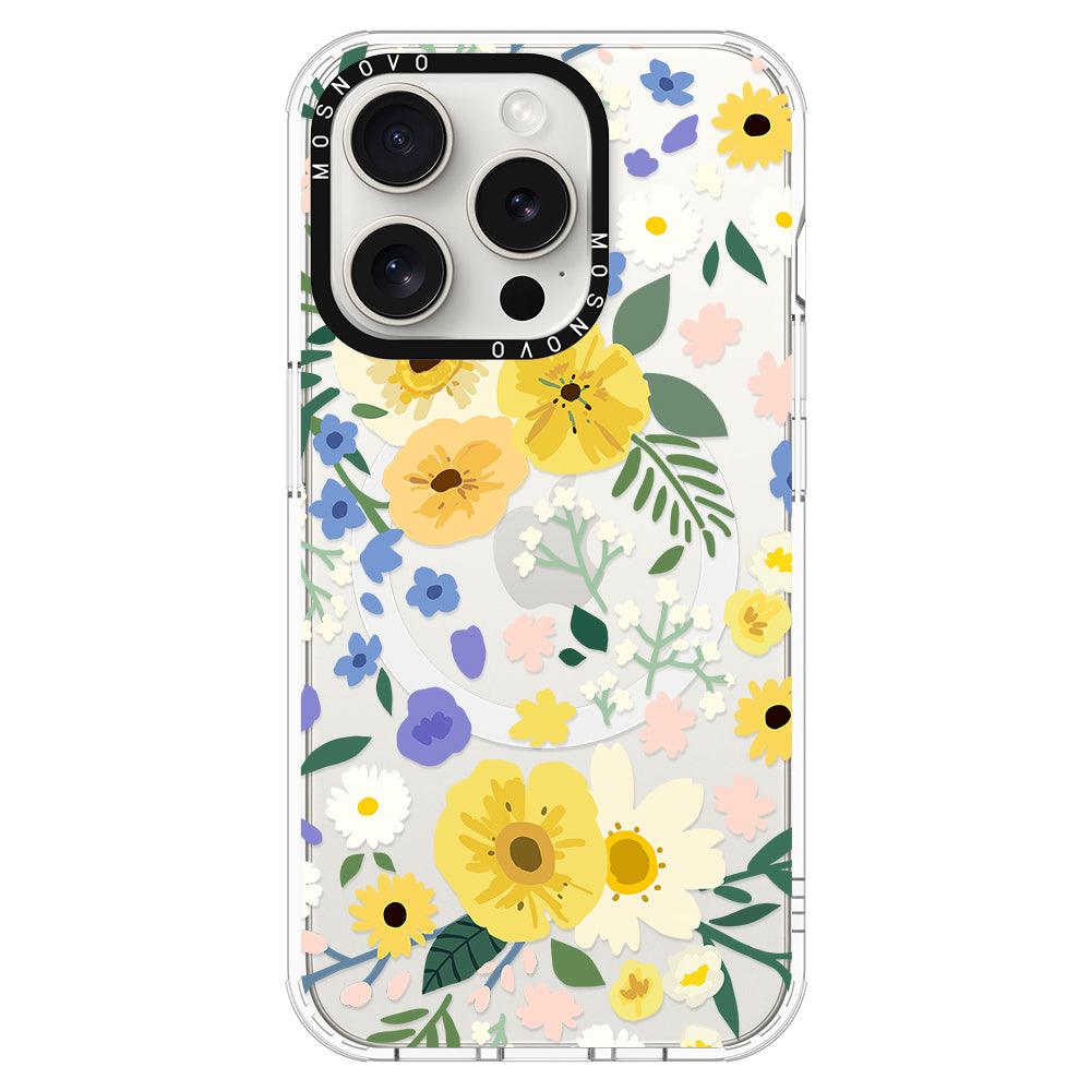 Spring Wild Floral Phone Case - iPhone 15 Pro Case - MOSNOVO