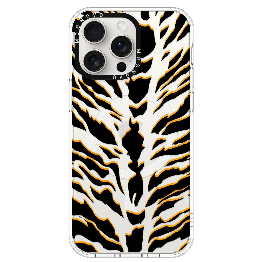 Tiger Print Phone Case - iPhone 15 Pro Max Case - MOSNOVO