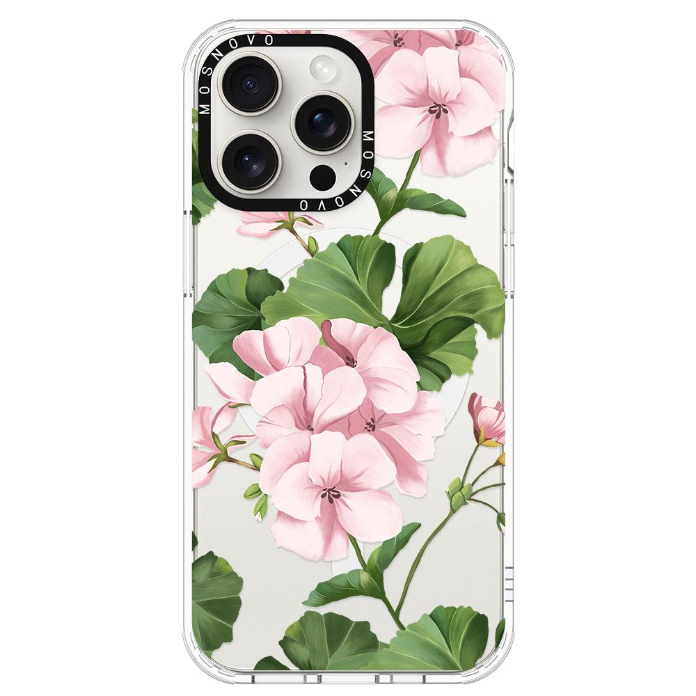 Geranium Phone Case - iPhone 15 Pro Max Case - MOSNOVO