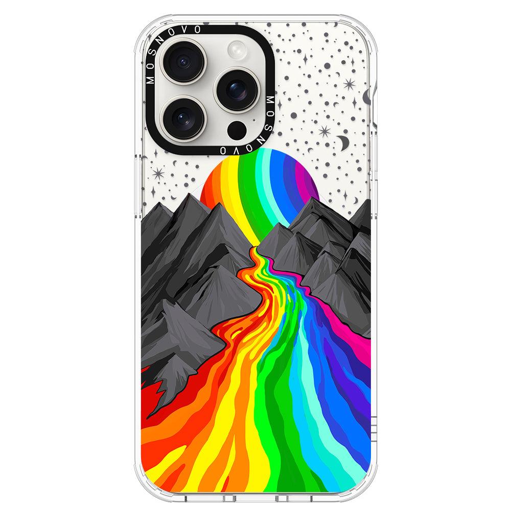 Rainbow Landscape Phone Case - iPhone 15 Pro Max Case - MOSNOVO