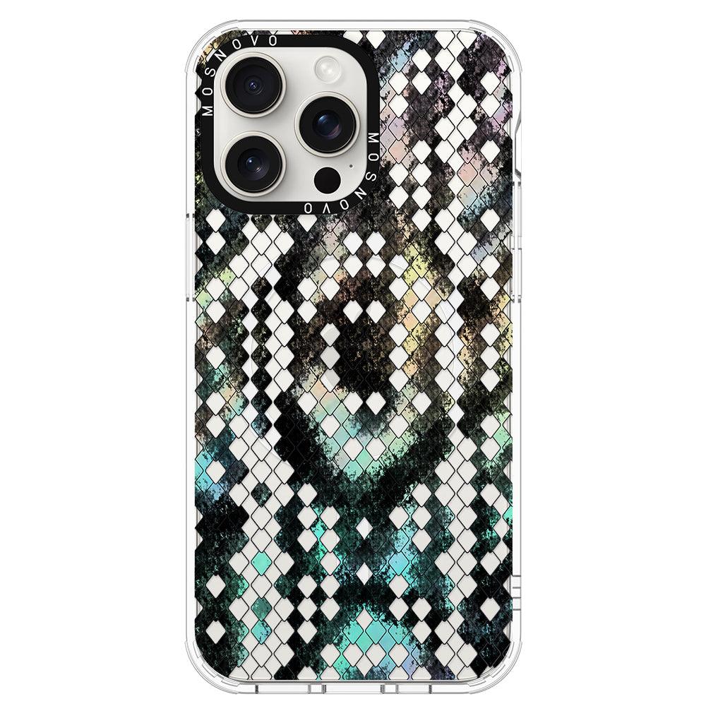 Rainbow Snake Print Phone Case - iPhone 15 Pro Max Case - MOSNOVO