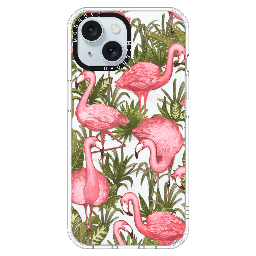 Jungle Flamingo Phone Case - iPhone 15 Case - MOSNOVO