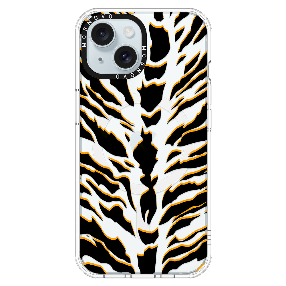 Tiger Print Phone Case - iPhone 15 Plus Case - MOSNOVO