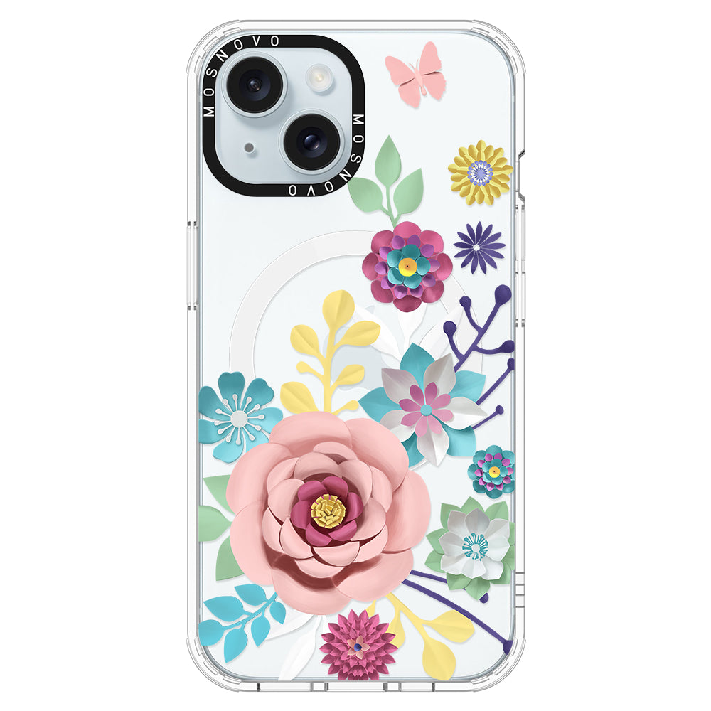 3D Floral Phone Case - iPhone 15 Case - MOSNOVO