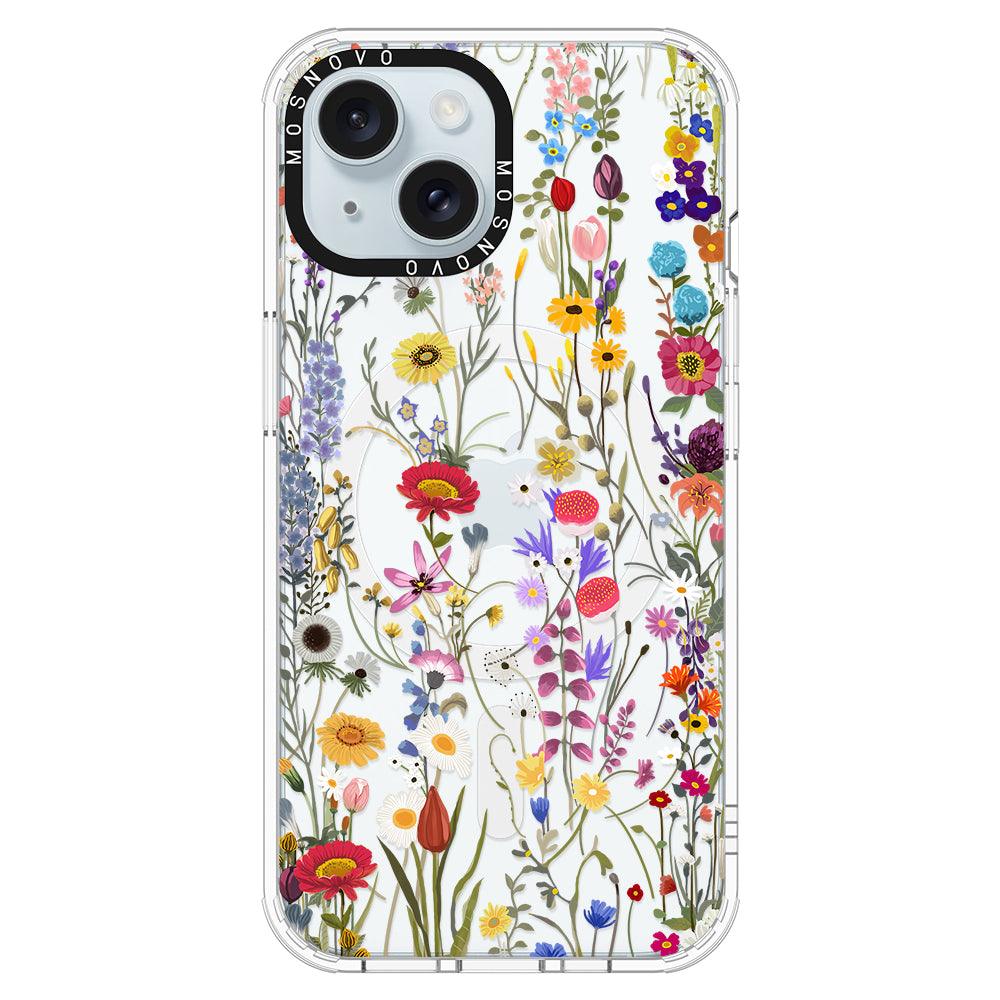 Summer Meadow Phone Case - iPhone 15 Plus Case - MOSNOVO