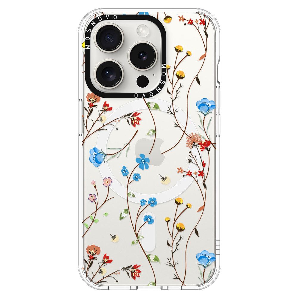 Wildflowers Phone Case - iPhone 15 Pro Case - MOSNOVO