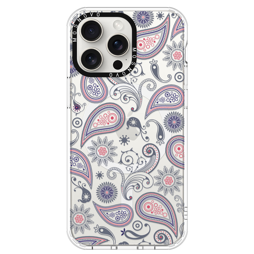 Paisley Phone Case - iPhone 15 Pro Max Case - MOSNOVO