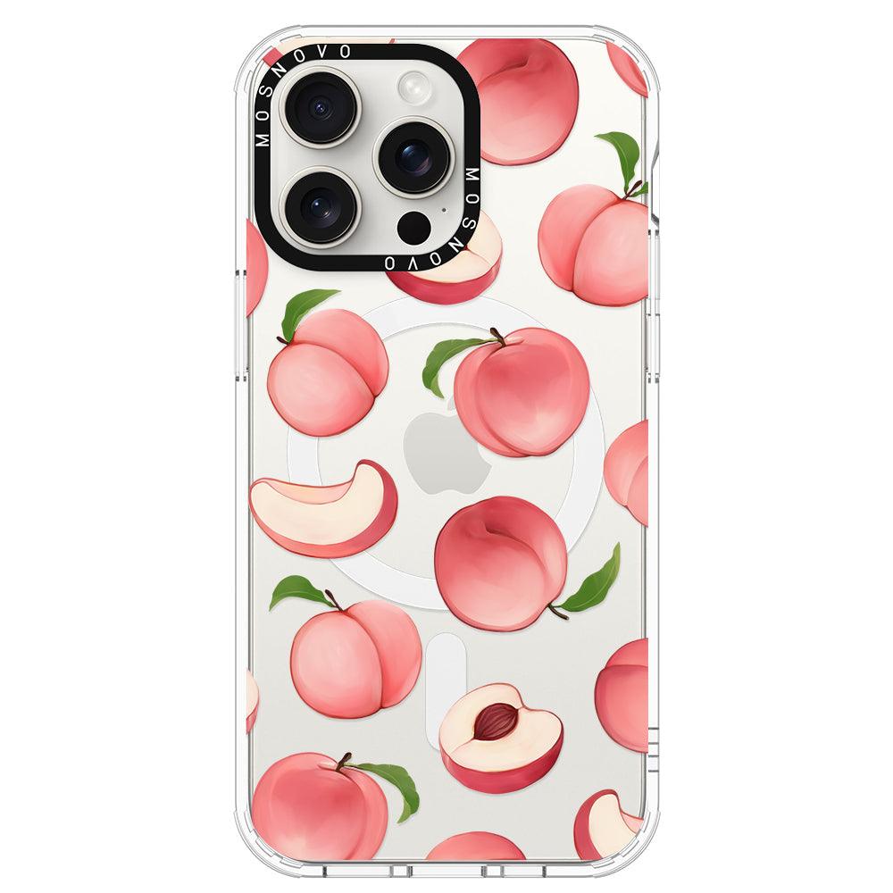 Cute Peach Phone Case - iPhone 15 Pro Max Case - MOSNOVO