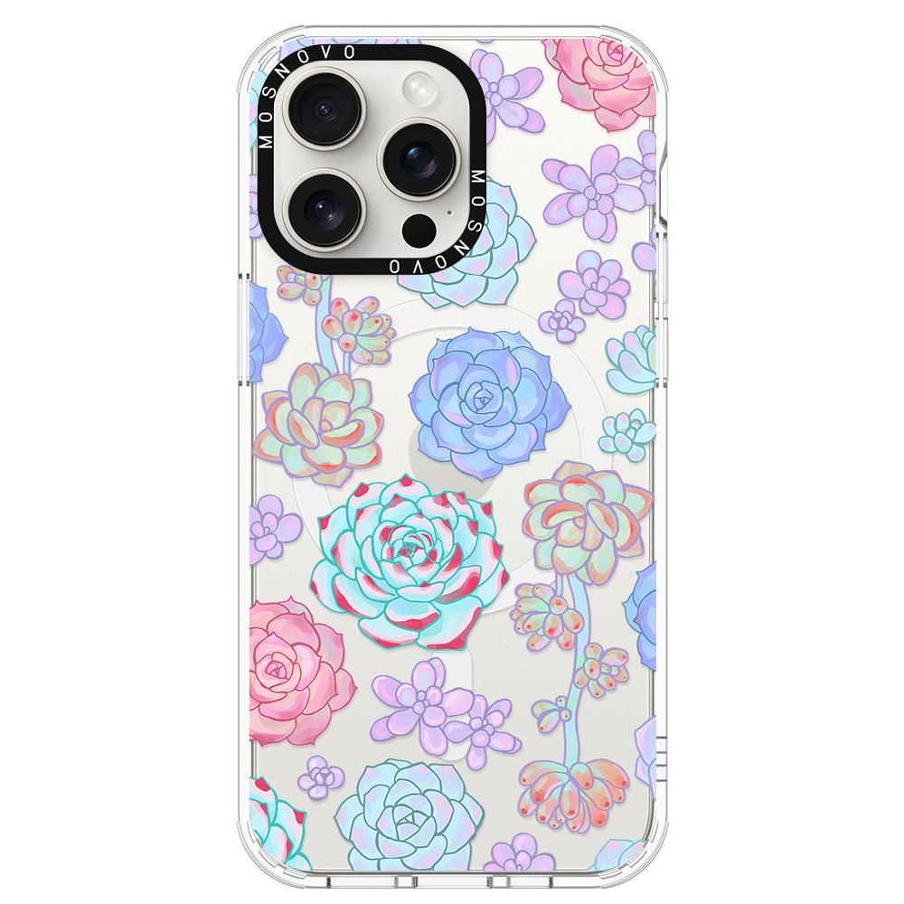 Succulents Phone Case - iPhone 15 Pro Max Case - MOSNOVO