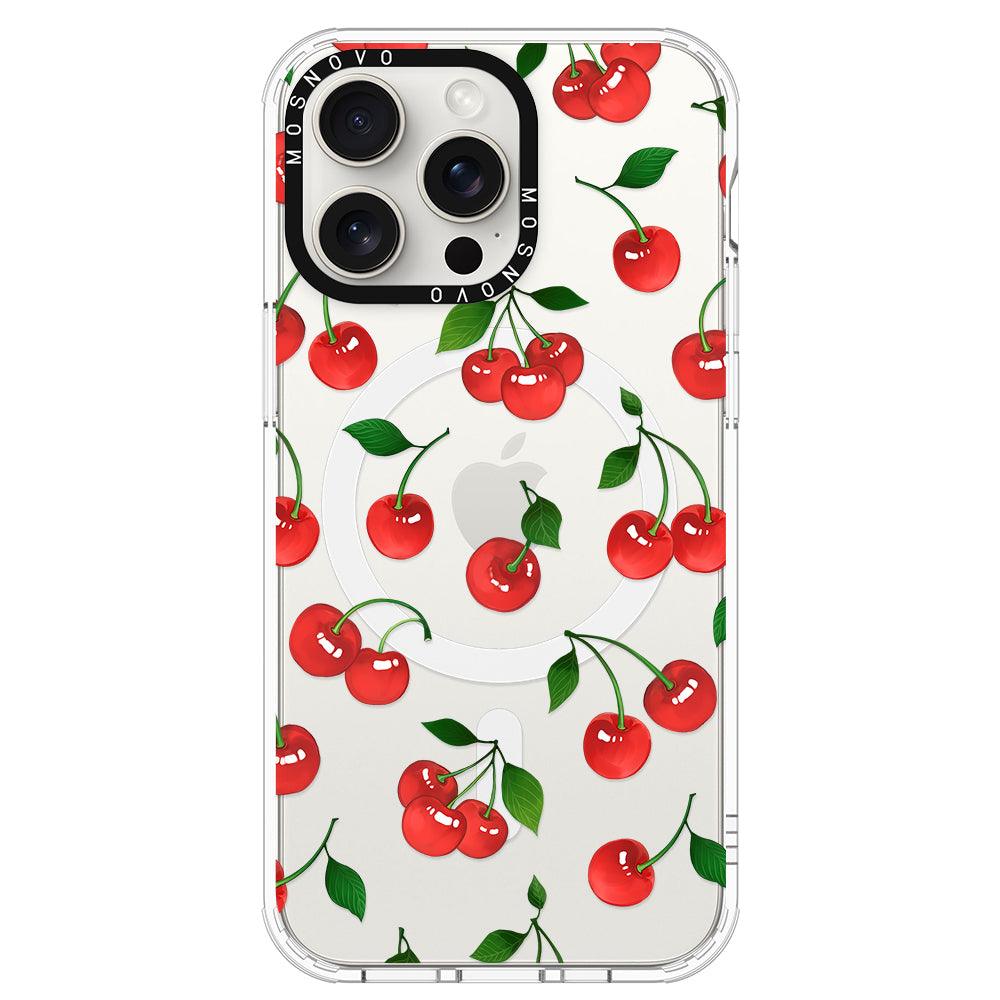 Poppy Cherry Phone Case - iPhone 15 Pro Max Case - MOSNOVO