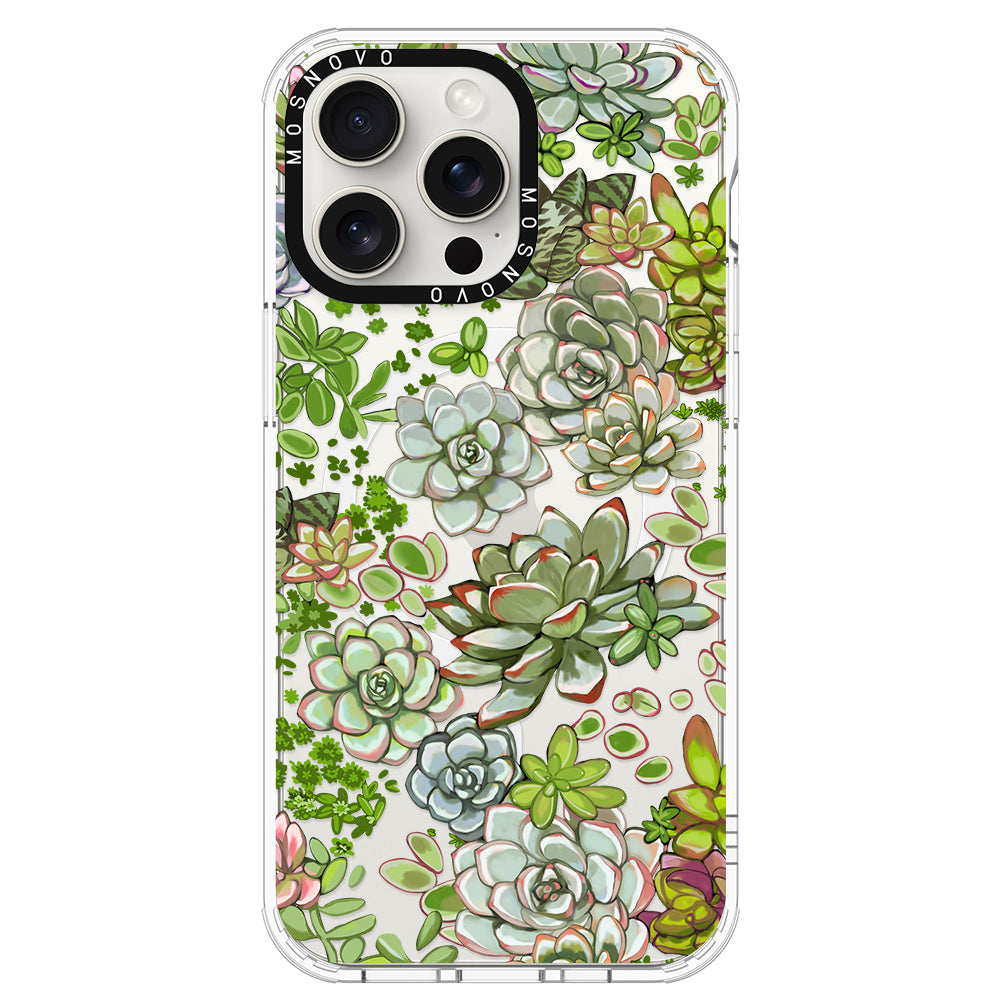 Succulent Phone Case - iPhone 15 Pro Max Case - MOSNOVO