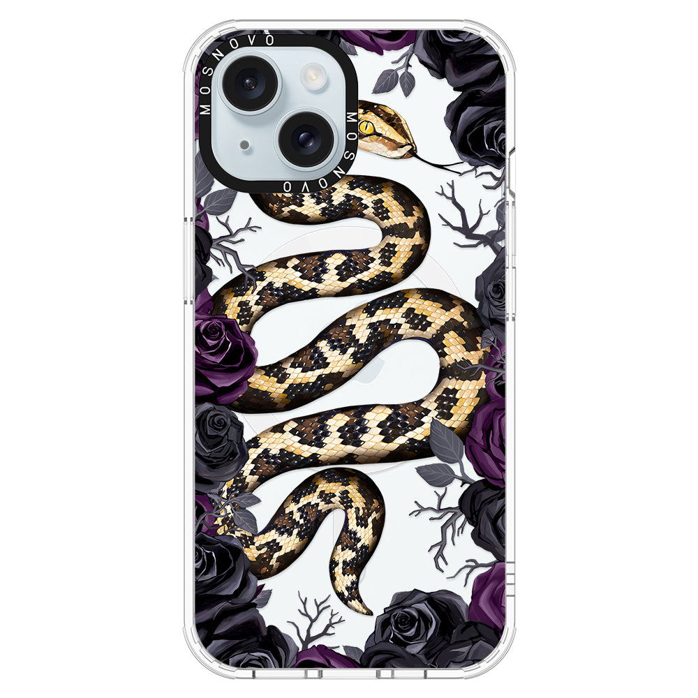 Secret Snake Garden Phone Case - iPhone 15 Plus Case - MOSNOVO